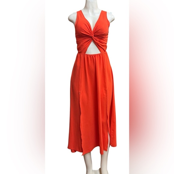SHEIN . Orange Sundress for Cocktail - Picture 1 of 4